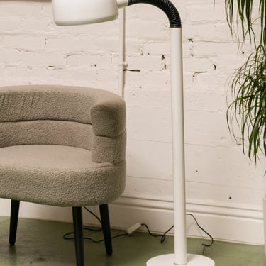 Gooseneck White Floor Lamp