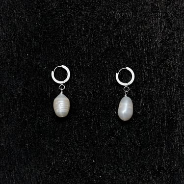 History + Industry Seed Earrings, Silver