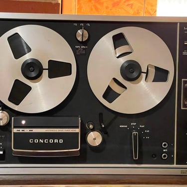 1969 Concord MkIII Reel to Reel Machine 3 Speed Hi-Fi Fidelity USA Vintage Mid-Century Audiophile 