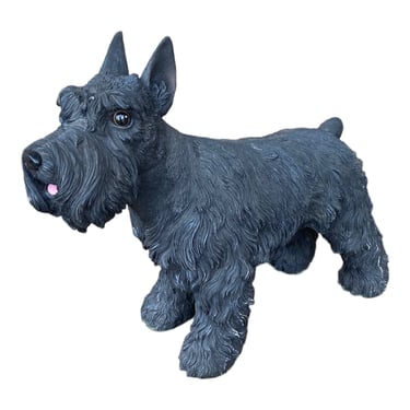 Danbury Mint Miniature Black Schnauzer Dog Figure 