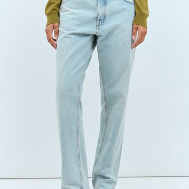 Miu Miu Women Logo Patch Jeans