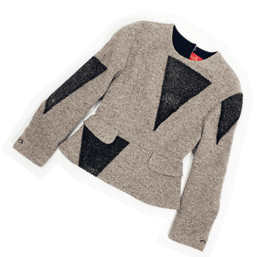 Vivienne Westwood F/W 2014 color block wool jacket