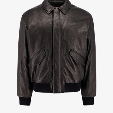 Saint Laurent Man Jacket Man Black Leather Jackets