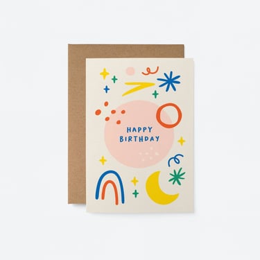 Funky Happy Birthday Card