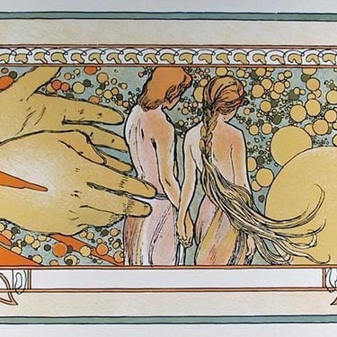 Alphonse Mucha, Hands of God, 71, Lithographic Poster 