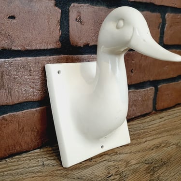 Ceramic Goose/Swan/Duck with Kitchen Towel Holder 