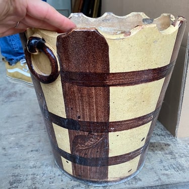 French Ceramic Bucket