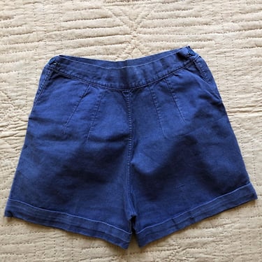 50s Double Side Button Fall Front Shorts 23 