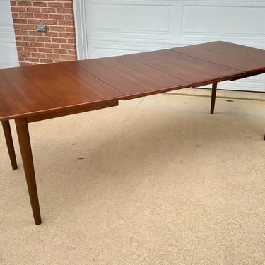 Vintage teak dining table by Alf Aarseth for Gustav Bahus, Norway 1960s - Free Shipping 