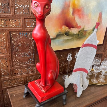 Tall Red Cat by Vinte Art