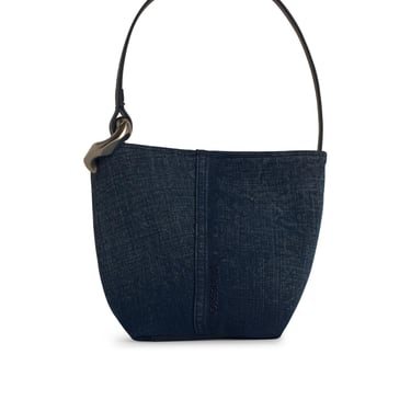 Jw Anderson 'Corner' Bucket Bag In Blue Denim Women