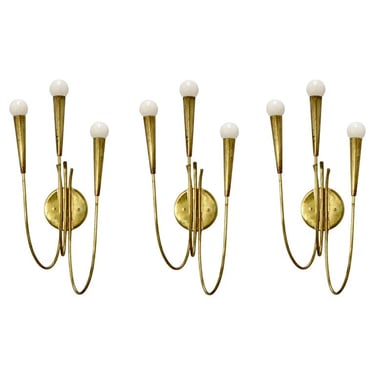 Large 3 Arm Botanical Sconces