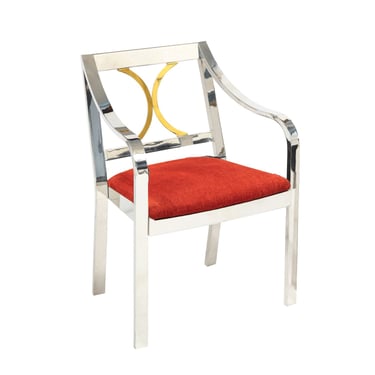 Karl Springer Rare "Regency Armchair" Desk Chair 1980s