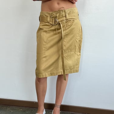 Celine Caramel Cargo Skirt (M)