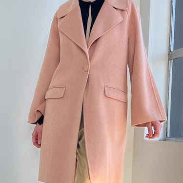 Soft Pink Wool Coat (L)