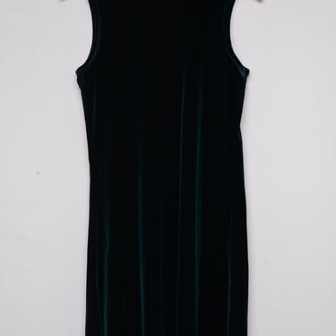 Dark Green Velvet Mini Dress