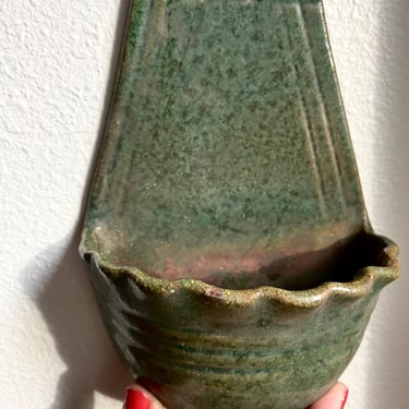 Vintage La Luz Pottery Wall Pocket Planter 