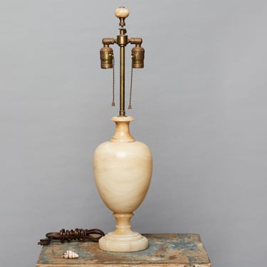 Early 20th Century Alabaster Lamp