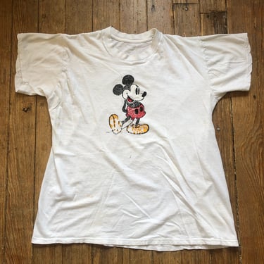 1970s Mickey Mouse Tee Small Medium 