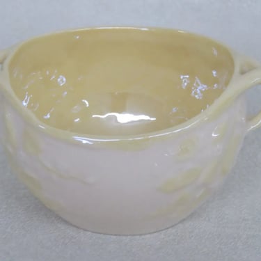 Belleek Ireland Porcelain Luster Ivy Pattern Double Handle Sugar Bowl 3535B