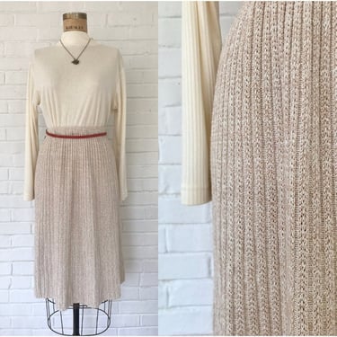 1970's Winter Wheat Knit Skirt 