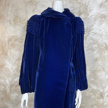 1930's Rings of Saturn Velvet Opera Coat