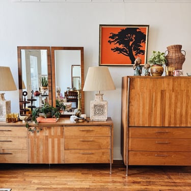Lane Mid Century Modern Bedroom Set