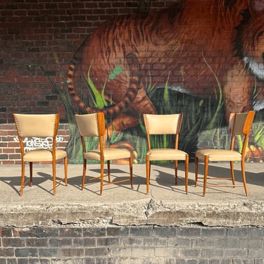 Set of 4 1940s Paulo Buffa Dining Chairs