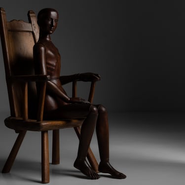 Lifesize Artist Model  65 Inches tall / Primitive Ash Chair