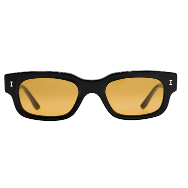 Illesteva Cali Sunglasses, Black/Honey