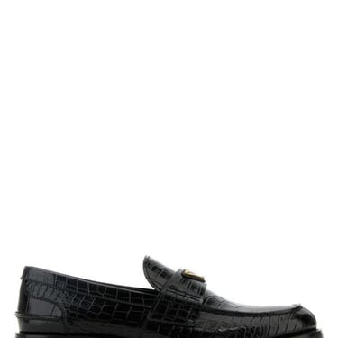 Prada Women Black Leather Loafers