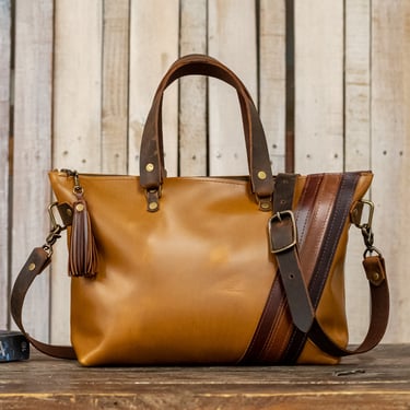 Handmade Leather Purse | Leather Tote Bag | The 70's Bowler Bag 