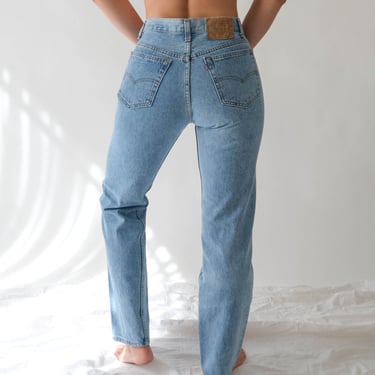 Vintage 80s Levis 501 Light Wash Button Fly Jeans |  Made in USA | Size 30x30 | 1980s LEVIS Designer Light Wash High Waisted Unisex Jeans 