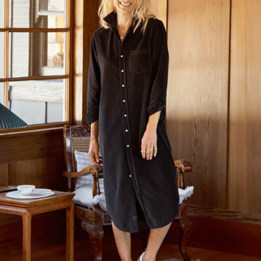 Frank & Eileen | Rory Maxi Shirtdress | Italian Corduroy