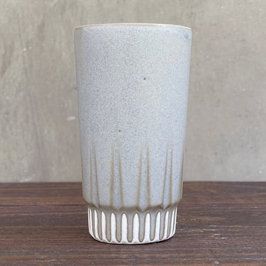 Tall/ Narrow  Porcelain "Arrow" Cup  -  Satin Charcoal 
