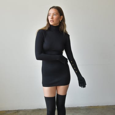 3069d / moschino couture knit mini glove dress 