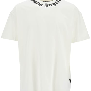 Palm Angels Crewneck T-Shirt With Logo Men