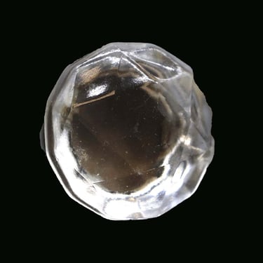 Vintage Clear Multifaceted Glass 1.5 in. Drawer Cabinet Knob