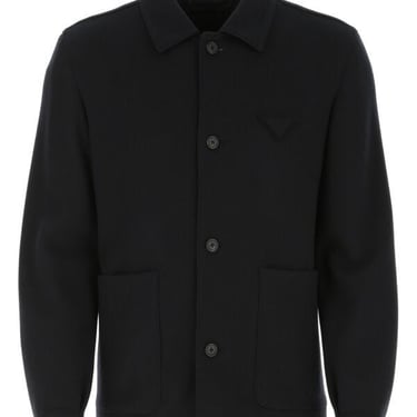 Prada Men Midnight Blue Cashmere Blend Jacket