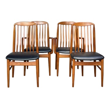 Danish Modern Teak Dining Chairs - Set of 