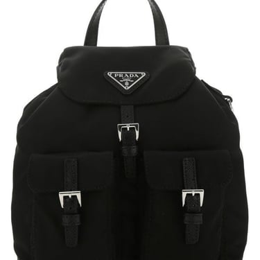 Prada Woman Black Re-Nylon Crossbody Bag