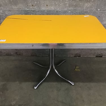 Mustard Retro Cafe Table (Seattle)