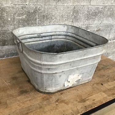 Square Galvanized Wash Tub (Seattle)