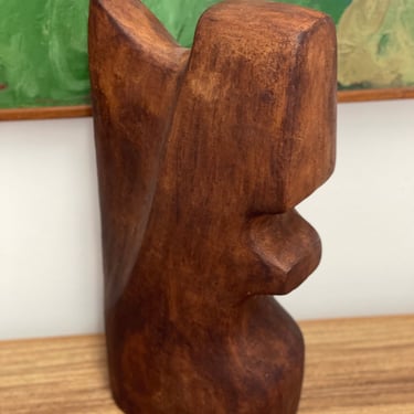 Free Shipping Within Continental US - Vintage Biomorphic Clay Signed Sculpture by Washington Artist Ruth Pumphrey . Circa 1970s 