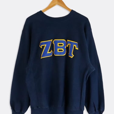 Vintage ZBT Fraternity Sweatshirt Sz XL