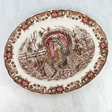 Vintage "His Majesty" Turkey Platter