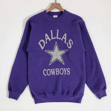 Vintage 1990s Dallas Cowboys Purple Crewneck Sz. M