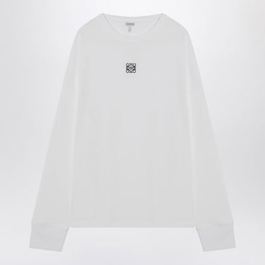 Loewe Anagram White Crew-Neck T-Shirt Men