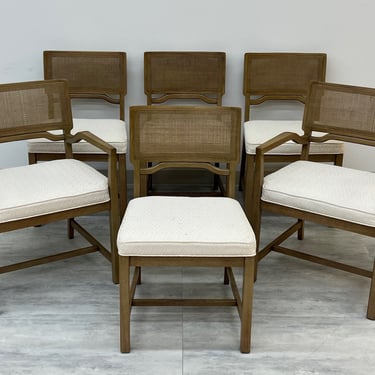 Mid-Century Modern Dining Chairs (2-Arm & 4-Side) ~ Set Of 6 (SHIPPING NOT FREE) 