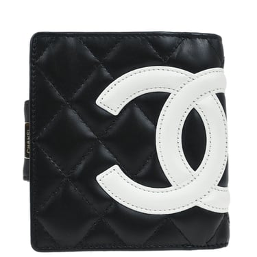Chanel 2008-2009 Black Calfskin Cambon Ligne Wallet